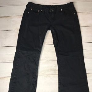 LA Idol USA size 13 black jeans rhinestone details